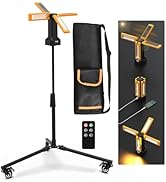 13200mAh Rechargeable Solar Work Light with Folding Stand and