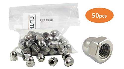 50x ruthex Écrous borgnes M5 | DIN 1587 | Acier inoxydable V2A | Sans chrome(VI)