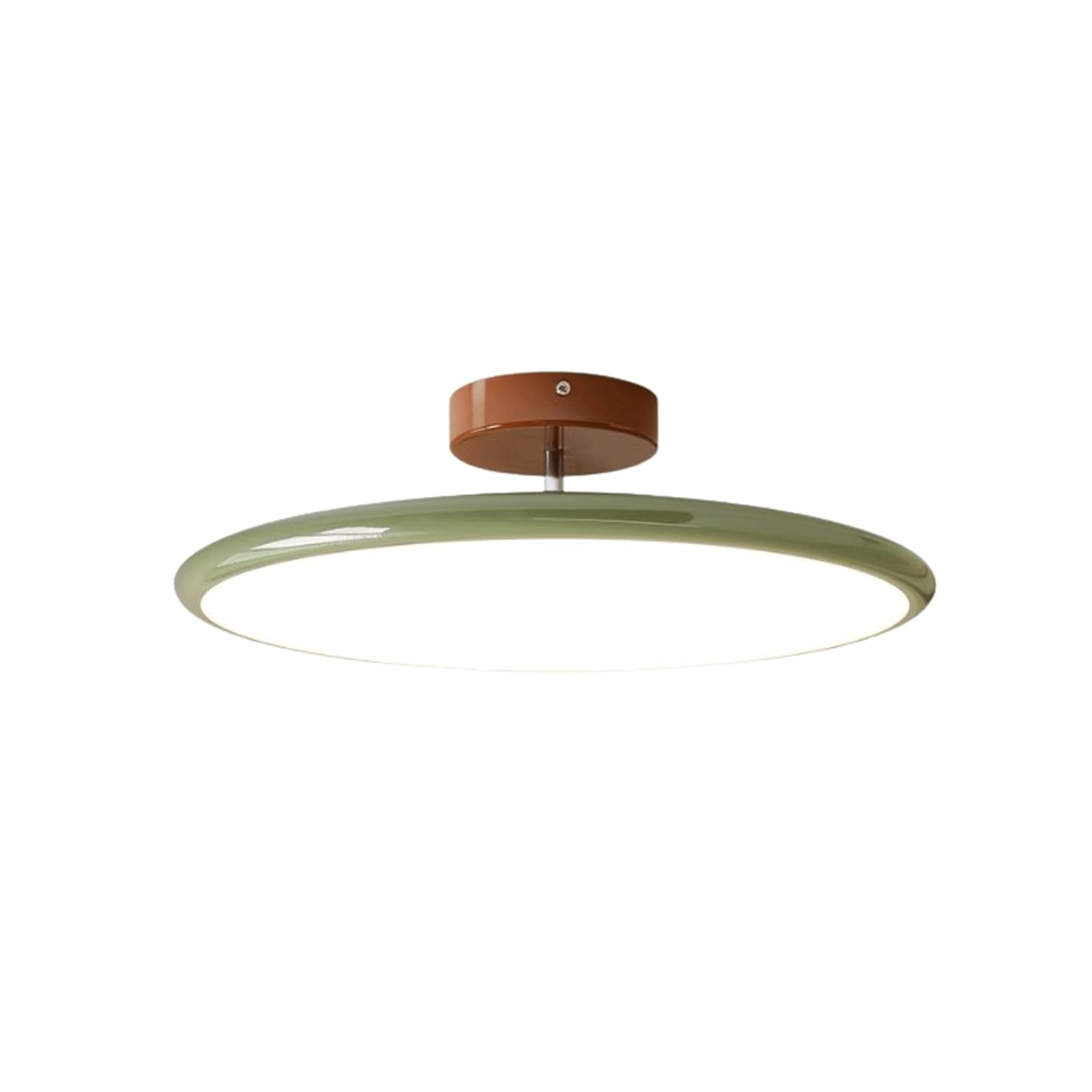 PLQWUJD Exquisite Chandelier Ceiling Light Fixture Round Ceiling Lamp Semi Flush Mount Lighting Fixtures Dimmable LED Close to Ceiling Light Modern Chandelier(Gr�n,40cm)