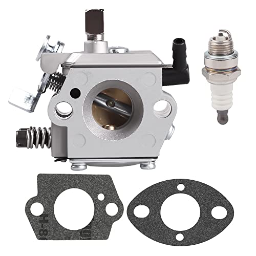 Carburateur WT-16B compatible avec Stihl 028 028AV 028WB 028Q 028W 028 Super tronçonneuse Tillotson HU-40D Walbro WT-216 11181200600 11181200601 Carb avec joints Bougie Cover