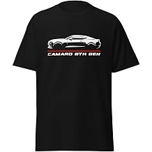 Classic for Camaro 2016 6th Gen Enthusiast Car Silhouette Unisex T-Shirt
