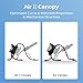 BETAFPV 5pcs Air II Canopy with 15°-45° Adjustable Camera Angle Compatible for 9-10mm Camera Lighter Whoop Drone and DIY Ultra-Light 1S Drone Like Meteor Series Drones