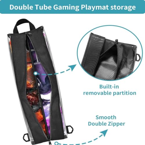 Estuche para alfombrilla de juego protector e impermeable con bandolera para torneos 5