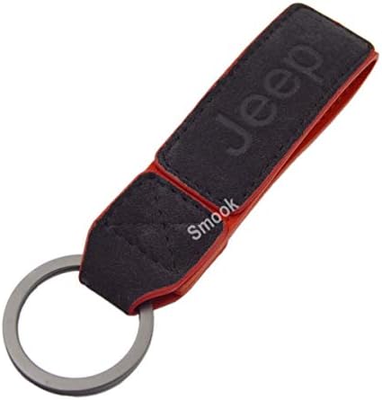 Luxury 2 Layer Real Nubuck Leather Key Chain Ring for Jeep Wrangler Unlimited JK Cherookee Rubicon Liberty Patriot Latitude Trail