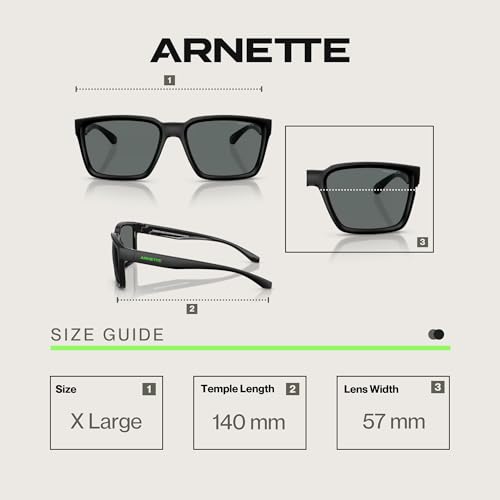 ARNETTE Plot Twist AN4346 Square Sunglasses for Men +BUNDLE with ACCESSORY EYEWEAR KIT4