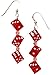 Earrings - Red Dice