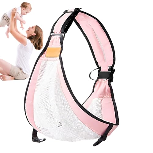 Ergonomisk barnbärare - Justerbar sele med midjebälte, bröstband | 44 kg lastkapacitet, bekväm barnbärare i 0-4 år, idealisk för föräldrar på språng