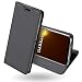 Produktbild OJBKase Honor Play Hülle, Premium Slim PU Leder Handy Schutzhülle [Standfunktion] Hülle/Cover/Brieftasche/Ledertasche Bookstyle Tasche Lederhülle Handyhülle für Huawei Honor Play (Schwarzgrau)