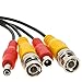 Cables Direct Online 50FT Black Premade BNC Video Power Cable Extension Wire for CCTV, Security Camera, DVR, Surveillance System, All in One Plug & Play Cord