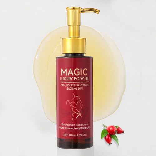 Magic Body Firming Oil – 4.06 FL OZ | Tightening & Hydrating Treatment for Arms, Legs, Stomach & Body | Natural Firming Oil for Dry Skin | Lightweight, Non-Greasy, Nourishing Formula-Pack of 1