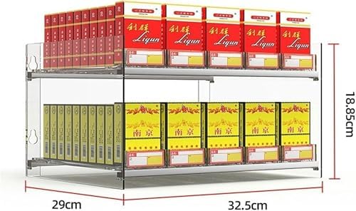 Store Display Rack Wall Mounted Storage Rack Supermarket Convenience Store Automatic Cigarette Rack Space Saving Assembled Display Cabinet,Cigarette Display Holder - Clear Automatic Pushers, image 5