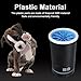 Automatic Dog Cleaner, Soft Electric Washer USB Rechargeable Portable Cleaner Cup, Dog Foot Cleaning Machine for Small to Medium Dogs Cats (Black White)