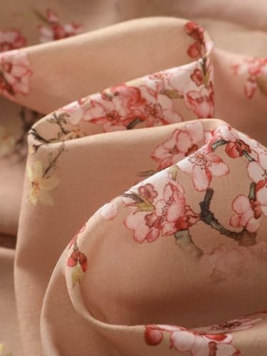 Image of Gufrina Womens Casual Button Down Shirt with Abstract Floral Print in Blush Pink Color, Long Sleeves and Relaxed Fit Design