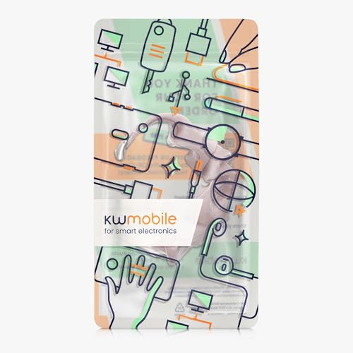 kwmobile Ersatz Armband kompatibel mit Xiaomi Mi Band 10 / Mi Band 9/8 - Smartwatch Scrunchie Haargummi Design Altrosa - Innenma&szlig;e 14-19 cm