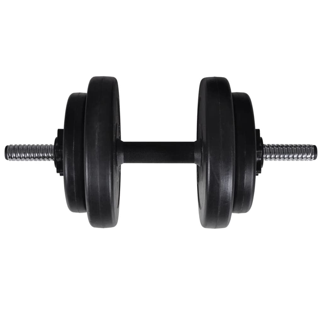 Hantelbank mit Langhantel und Kurzhantel Set 60,5 kg Stahl verstellbar 5-fach für Krafttraining und Muskelaufbau zuhause Fitnessgerät für Ganzkörper Workout und Bankdrücken