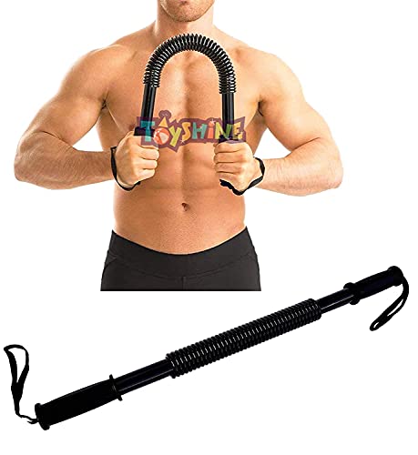 Toyshine Spring Power Twister (20kg) Bar Equipment for Upper Body & arm Strengthening Workout - Black (SSTP)