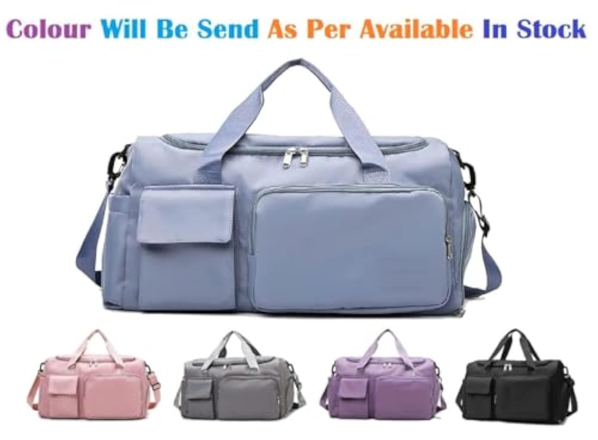 6 Pocket Multi-Purpose Travel Duffle Bag, Waterproof
