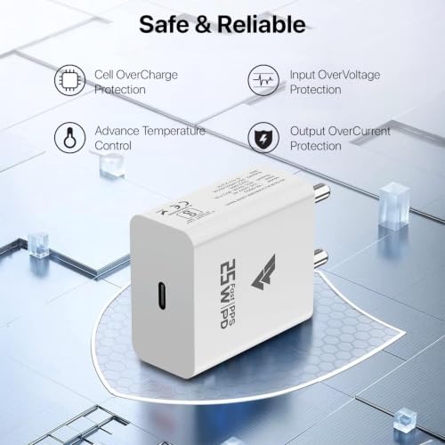 Image of Original Samsung 25W Charger USB Type C Adapter for Samsung Galaxy Z Fold 6 /5 /4,Z Flip6 /5 /4, S25 /S24 /S24+ /S24 Ultra, S23 /S23+ /S23 Ultra /S23 FE with Type C Cable- White