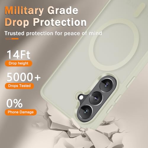 Image of for Samsung Galaxy S26 FE Case, Matte Magnetic Phone Cover, Cream White