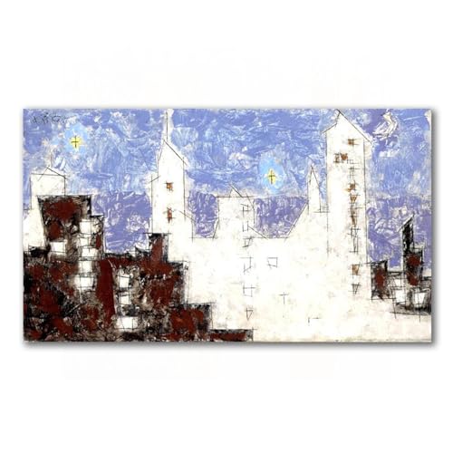 Tableaux d'art Architecture avec étoiles II affiche toile 70x126