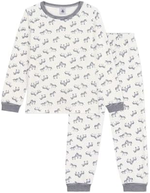 Petit Bateau Jungen Choux_h25 Nachtwäsche, Milk/Abendgarderobe, 2 Jahre