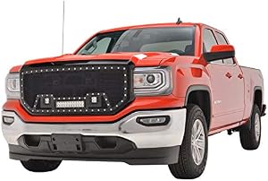 Paramount Automotive Evolution Matte Black Stainless Steel Wire Mesh Grille 48-0857 16-18 GMC Sierra 1500