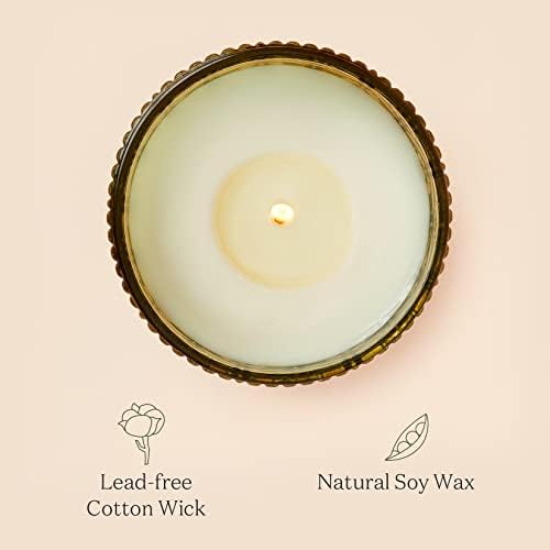 La Jolíe Muse Scented Candle Pomegranate & Pine Candles Set, Natural Soy Wax Candle Gifts for Women, 8.1Oz/230g Large Candle, 55 Hours Long Burning, Glass Jar Candles for Wedding Birthday