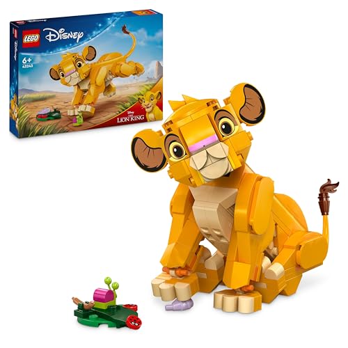 LEGO Disney Simba, il Cucciolo del Re Leone, Giochi di Fantasia per Bambine e Bambini da 6 Anni, Personaggio Giocattolo...