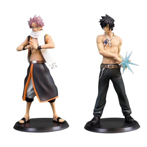 REOZIGN Fairy Tail Figurine, Elza, Lucy, Grey, Nasu Figurine 17cm / 6.7 Pouces PVC Personnage de Personnage de rôle Action Figurine modèle Anime Fan...