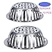 SUS304 Stainless Steel Roof Dome Drain Cover Strainer Anti-Clogging Atrium Grate 2pcs/pk (Φ: 7 inch-5 Packs)