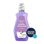 Amazon Basics Anticavity Fluoride Mouthwash, Alcohol Free, Violet Mint, 1 Liter, 33.8 Fluid Ounces, 1-Pack (Previously Solimo) - Image 3