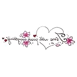 10 pcs Tatouage Ephemere Phrase Anglaise Tatouage Temporaire Étanche Femme Fille Durable Clavicule Fleur Tatouage Temporaire