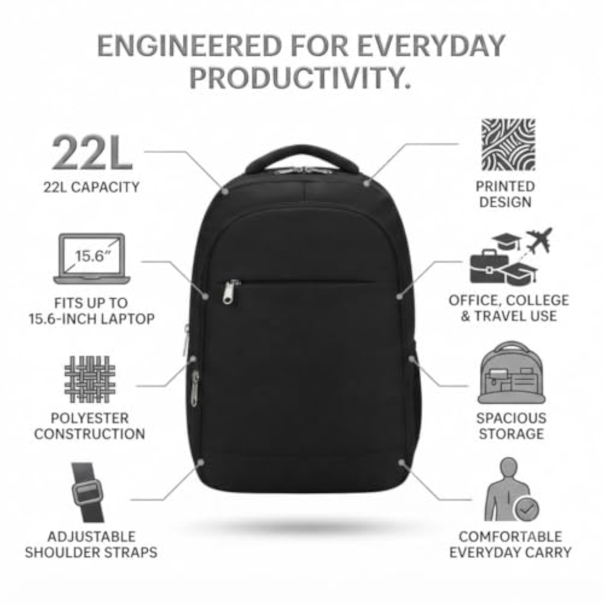 Waterproof Bag for Hiking, Space Saving Design