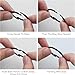 LOUZAGO 100 Pack 1-1/2 Inch Binder Rings, Black Book Rings Index Card Ring, Metal Ring Binder Clips Key Rings Paper Rings for Office, School, Home (Black, 38mm)