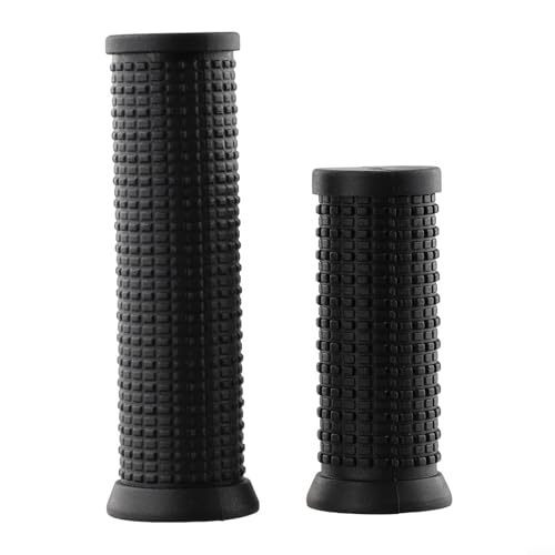 Manopole per manubrio di mountain bike in gomma TPR antiscivolo, per bicicletta, per cambio rotante, compatibili con diametro della barra, accessori per ciclismo MTB (doppio corto)