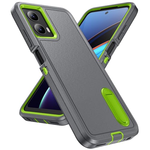 Coque Motorola Moto G Play 2024 IDweel antichoc grise et verte