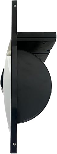 Miniatura 3 de KAISERAUM - Soporte de papel higiénico empotrado con estante desplegable, soporte para rollo de papel de seda con bandeja anticaída, acero