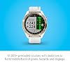 Garmin Approach S40, Smartwatch de golfe GPS elegante, leve com tela sensível ao toque, Ouro claro com faixa branca, 010-02140-02 13 41ZLSHJsucL. SS100