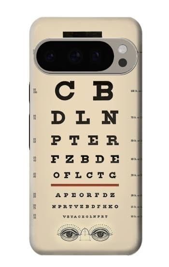 R2502 Eye Exam Chart Decorative Decoupage Poster Case Cover for Google Pixel 9 Pro