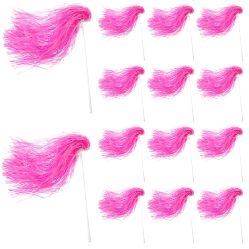 PullCrease 20 Pcs School Spirit Shakers Bulk, Pink