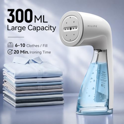 Image of HiLIFE Steamer for Clothes, 1100W Handheld Portable Steamer, 120V Only