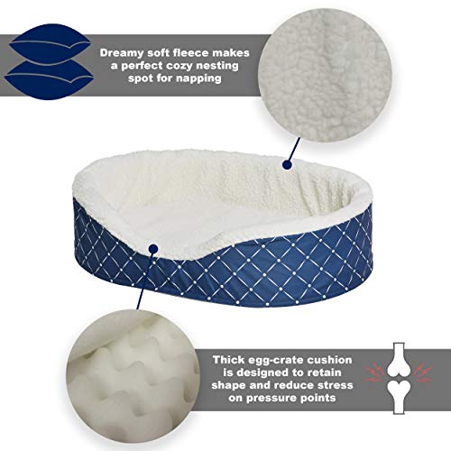 Image of Midwest Homes for Pets CU43MRD inchCouture inch Orthopedic Cradle Pet Bed for Dogs & Cats, Large