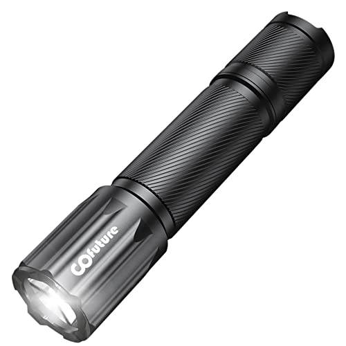 Cofuture TAC 13 Tactical Flashlights,1500 Lumens Rechargeable LED Flashlight,IP-68 Waterproof Pocket-Sized Flashlights for Adventure Hunting Outdoor etc