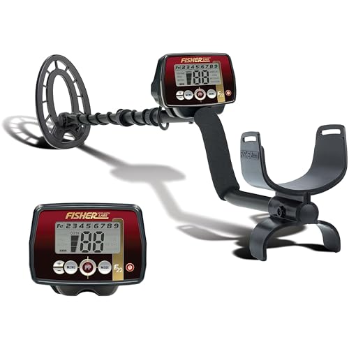 Fisher F22 - Metal detector resistente alle intemperie con bobina da 22,9 cm resistente alle intemperie, multiuso, ad alta sensibilità, rilevatore di metalli a ricerca profonda, facile da usare