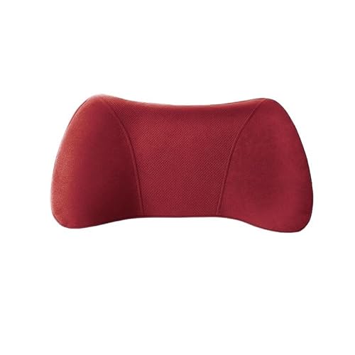 DKIUGL Car Lumbar Pillow Breathable Suede Waist Support Backrest Cushion