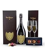 Vintage Dom Perignon 2015 Champagne & Gourmet Chocolates Gift Basket – Perfect Romantic Anniversary, Mother's Day, Birthday Present for Wine Lovers