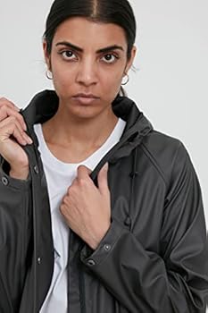 ICHI IHTAZI JA JA 20102965 Windbreaker / Rain Jacket, Noir (10001