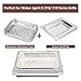 Uniflasy 67047 Catch Pan for Weber Spirit/Spirit II 200/300 Genesis and Genesis II LX200/300 Series Grill for Weber Traveler Drip Tray with 6415 Aluminum Liner, Replacement for Weber 67047 83156 6415