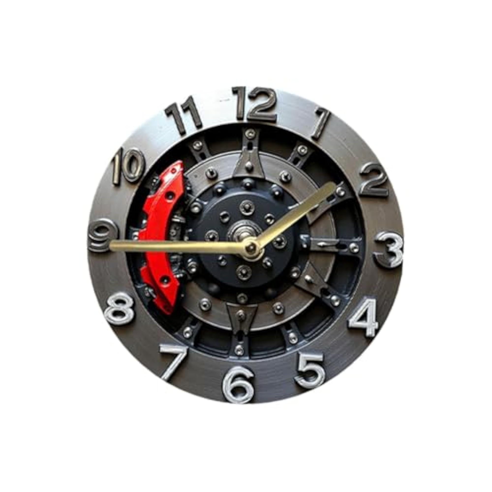 2D Flat Gear Wall Clock, Creative Decorative Clock