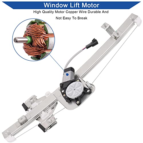 Obaee Window Regulator with Motor Rear Left Driver Side, Replace 741-388 - Image 5